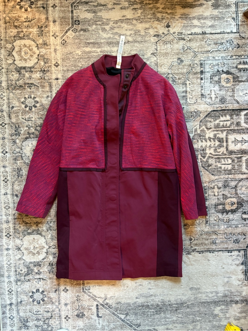 Lululemon Cocoon Car Coat Bumble Rust Berry Jacket Women’s Size XS